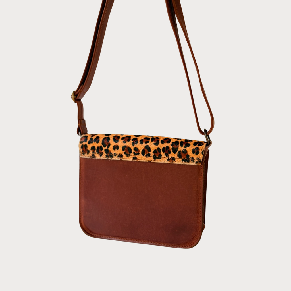 Liz Bag – Back View – Tobacco Leather Bag