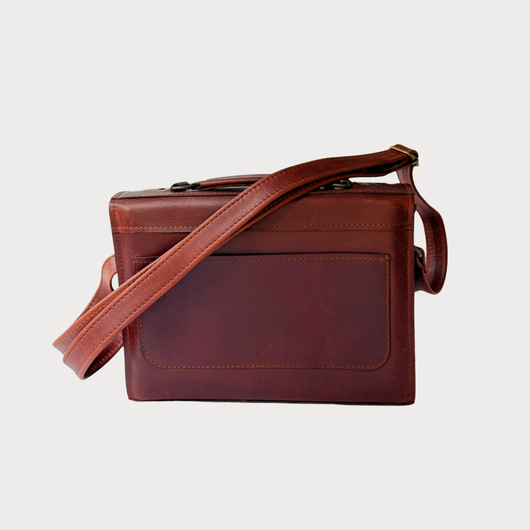 Marelize Bag – Back View – Tobacco Leather Bag