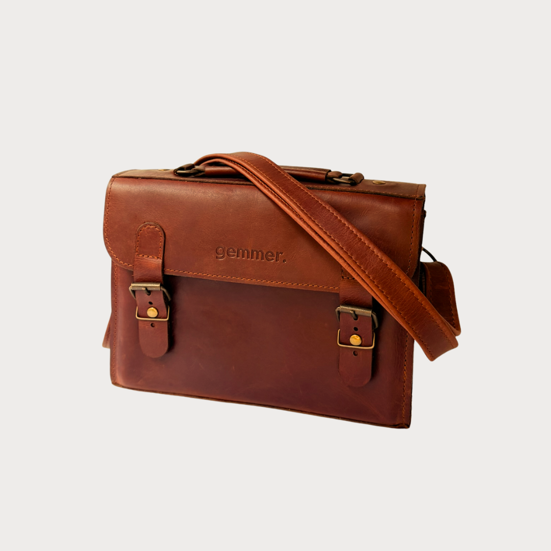 Marelize Bag – Front View – Toffee Leather Bag